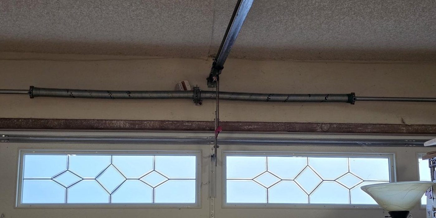 New long high-cycle torsion springs installed on the same San Diego garage door